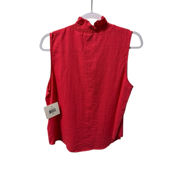 Ellen Tracy Sleeveless Top Size M NWT Geranium Color - Picture 5 of 9